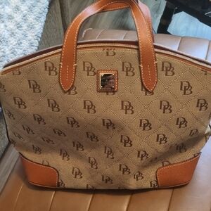 Dooney & Bourke Brown Monogram 15x11x7" Bag
